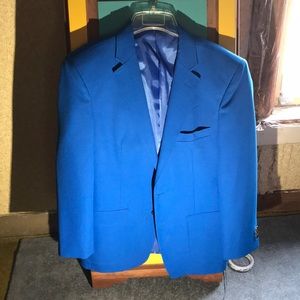 Blue suit jacket